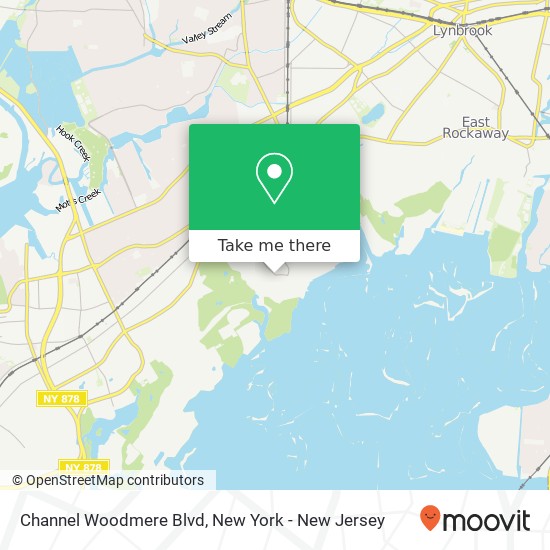 Channel Woodmere Blvd map