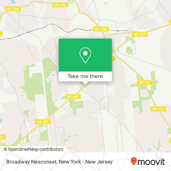 Broadway Nesconset map