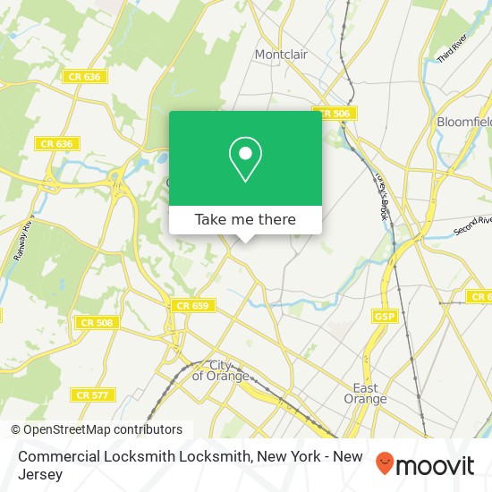 Commercial Locksmith Locksmith map