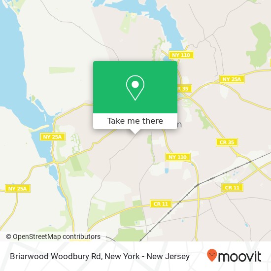 Briarwood Woodbury Rd map