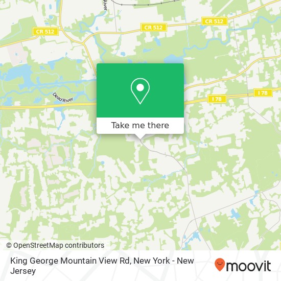 King George Mountain View Rd map
