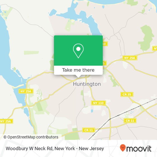Mapa de Woodbury W Neck Rd