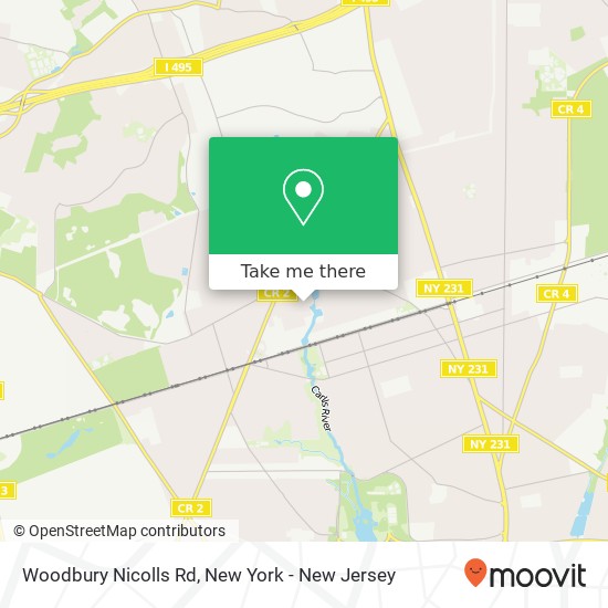 Mapa de Woodbury Nicolls Rd