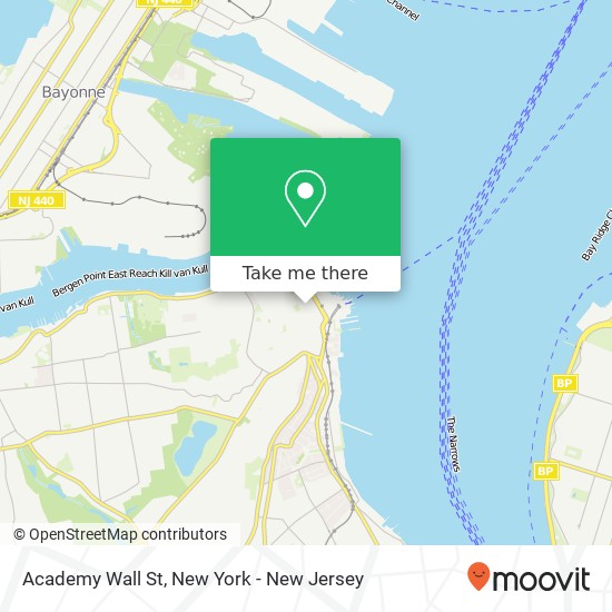 Mapa de Academy Wall St