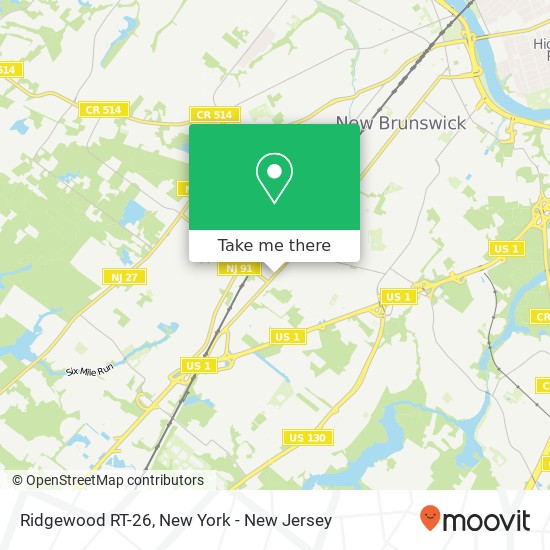 Mapa de Ridgewood RT-26