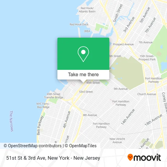 Mapa de 51st St & 3rd Ave
