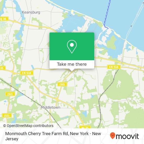 Monmouth Cherry Tree Farm Rd map