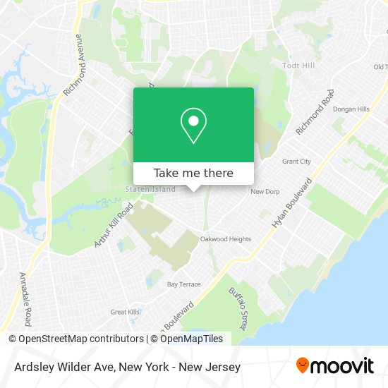 Ardsley Wilder Ave map