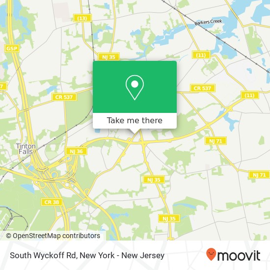 South Wyckoff Rd map