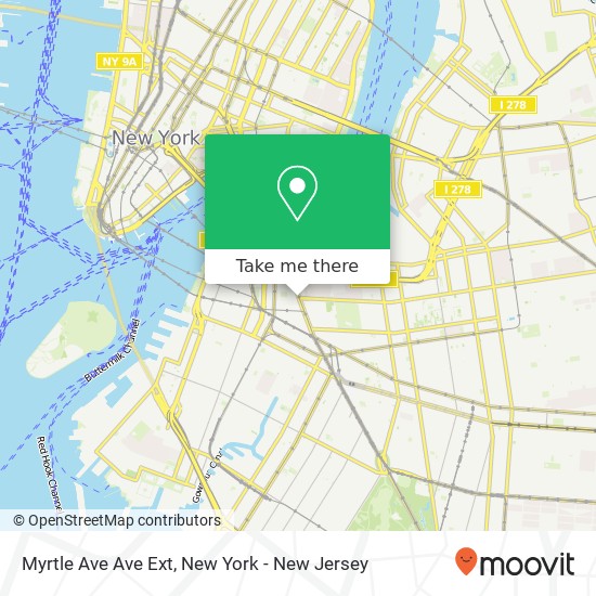 Mapa de Myrtle Ave Ave Ext