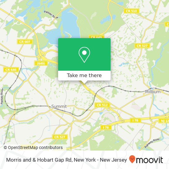 Morris and & Hobart Gap Rd map