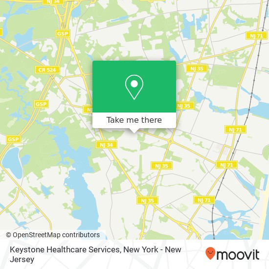 Keystone Healthcare Services map