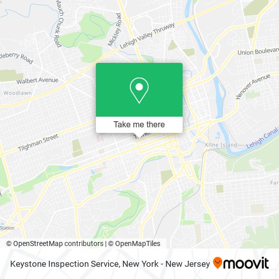 Mapa de Keystone Inspection Service