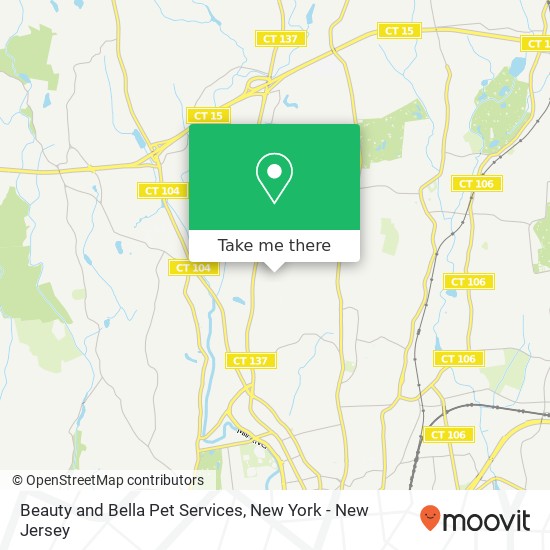 Beauty and Bella Pet Services map