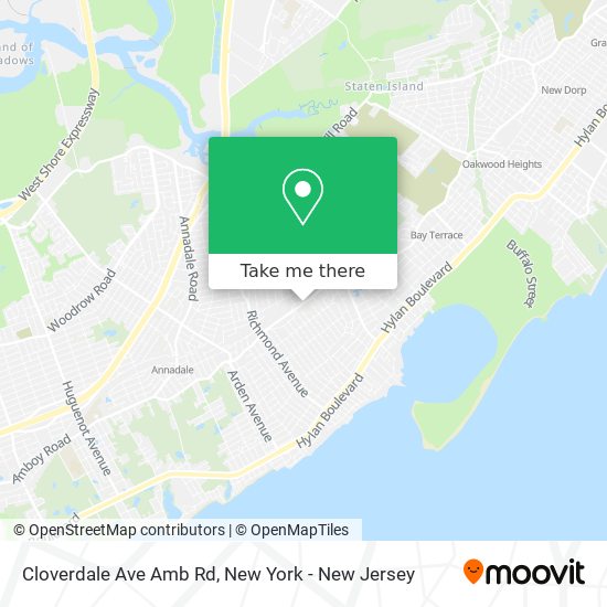 Mapa de Cloverdale Ave Amb Rd