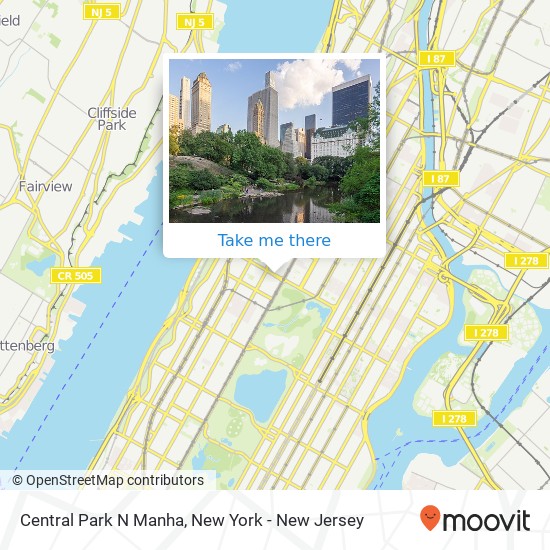 Mapa de Central Park N Manha