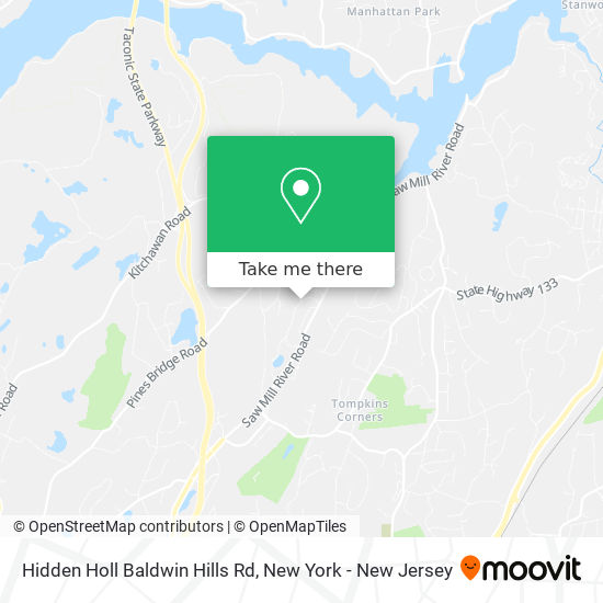 Hidden Holl Baldwin Hills Rd map