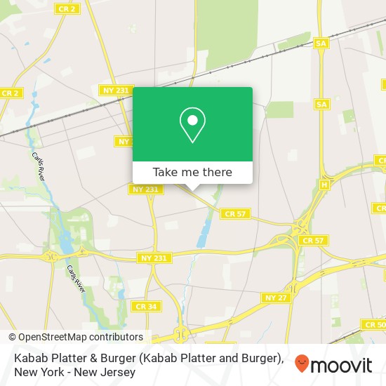 Mapa de Kabab Platter & Burger