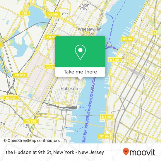 the Hudson at 9th St map