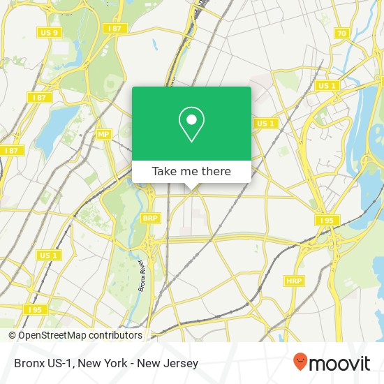 Bronx US-1 map