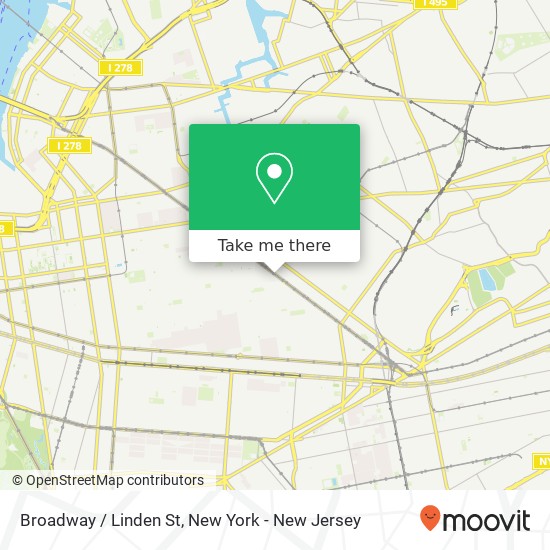 Mapa de Broadway / Linden St