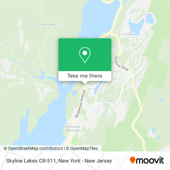 Mapa de Skyline Lakes CR-511