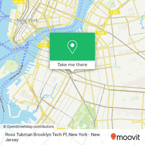 Ross Tubman Brooklyn Tech Pl map