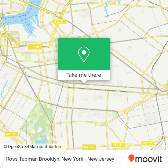 Mapa de Ross Tubman Brooklyn