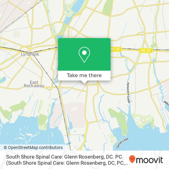 Mapa de South Shore Spinal Care: Glenn Rosenberg, DC. PC.