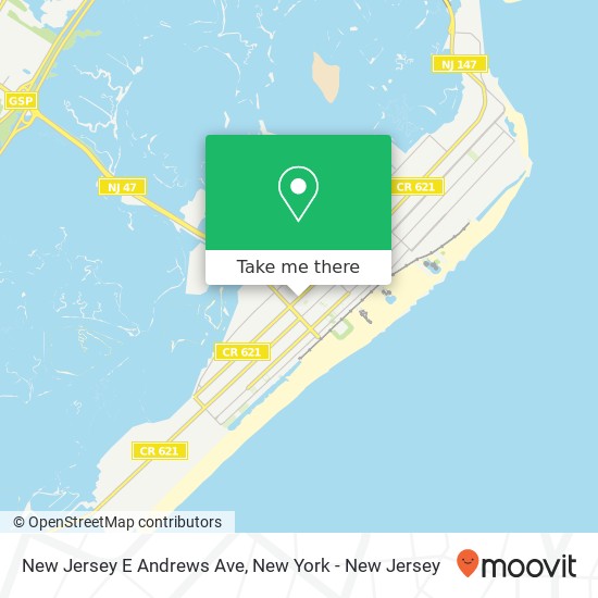 Mapa de New Jersey E Andrews Ave