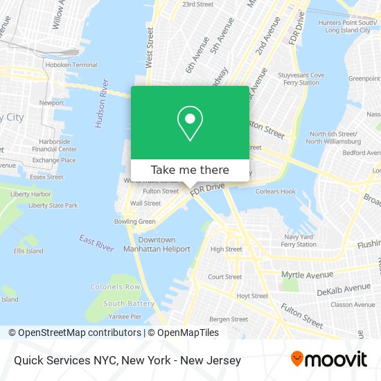 Quick Services NYC map