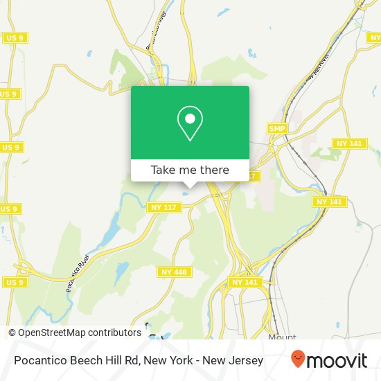 Pocantico Beech Hill Rd map