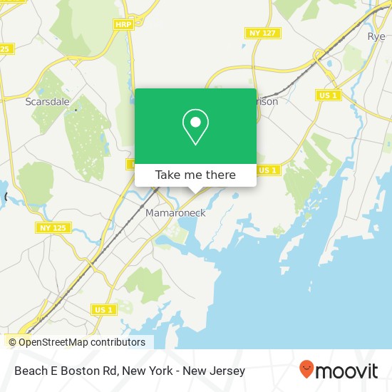 Beach E Boston Rd map