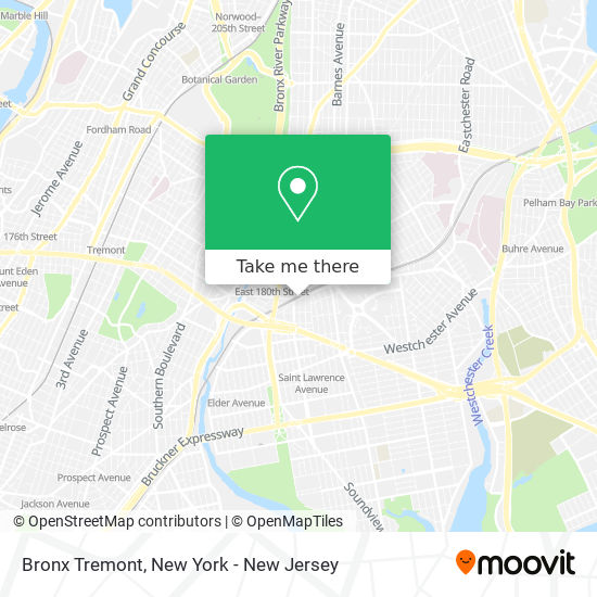 Bronx Tremont map