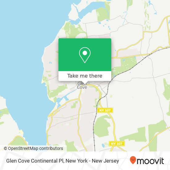 Glen Cove Continental Pl map