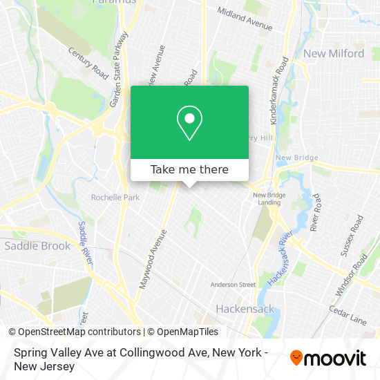 Mapa de Spring Valley Ave at Collingwood Ave