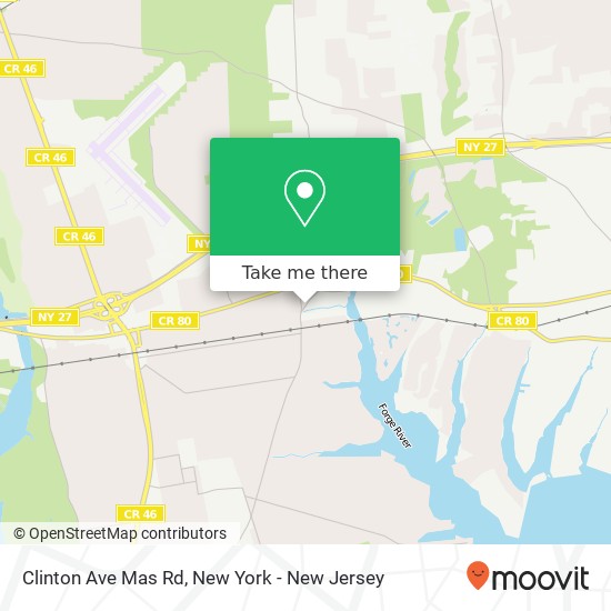 Clinton Ave Mas Rd map