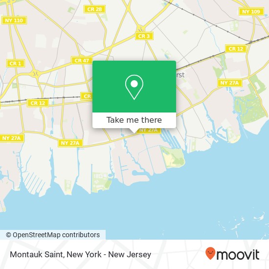 Mapa de Montauk Saint