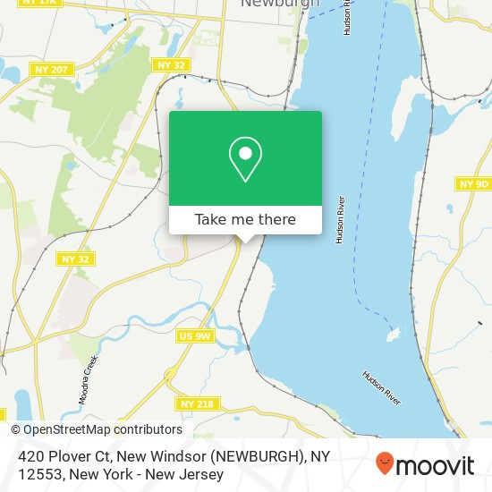 Mapa de 420 Plover Ct, New Windsor (NEWBURGH), NY 12553