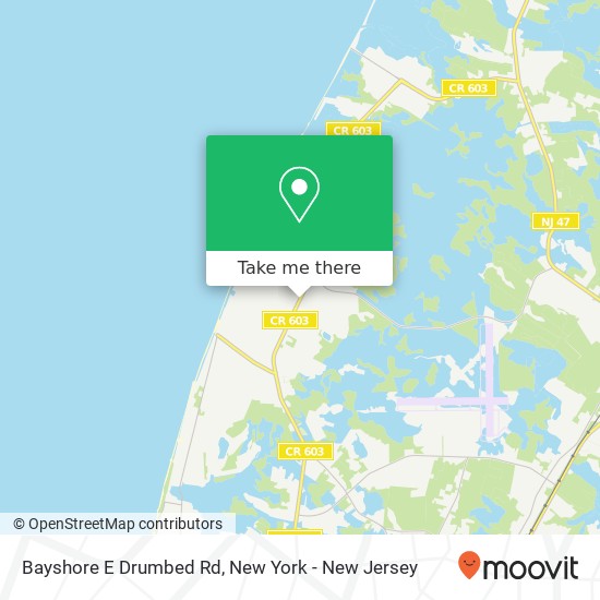 Mapa de Bayshore E Drumbed Rd