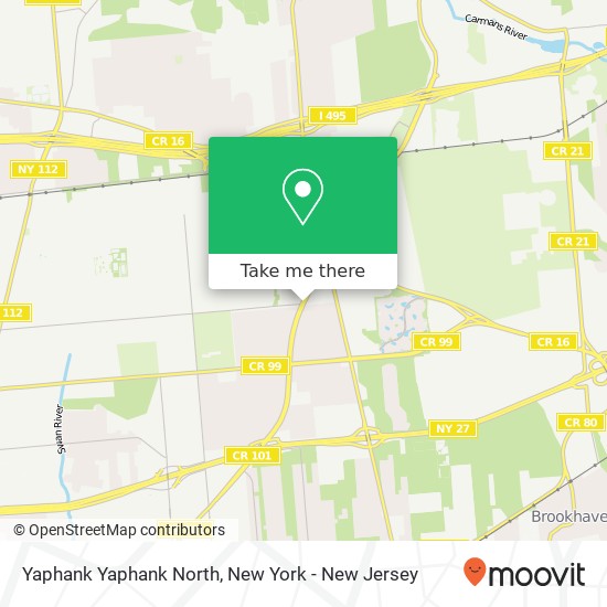 Yaphank Yaphank North map