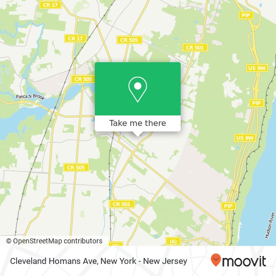 Cleveland Homans Ave map