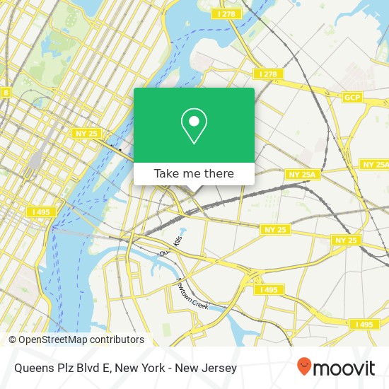Mapa de Queens Plz Blvd E