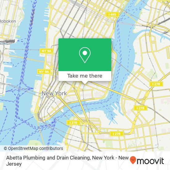 Abetta Plumbing and Drain Cleaning map