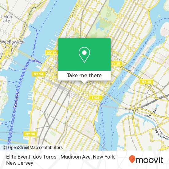 Mapa de Elite Event: dos Toros - Madison Ave