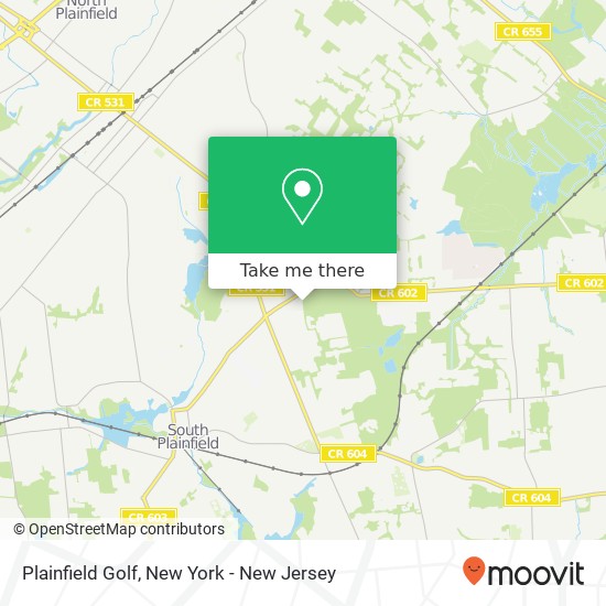 Plainfield Golf map