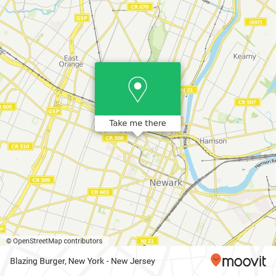 Mapa de Blazing Burger