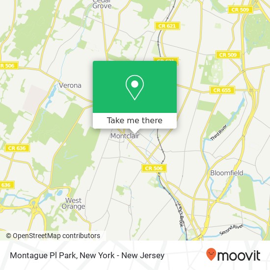 Montague Pl Park map