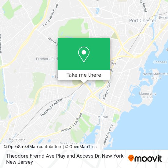 Mapa de Theodore Fremd Ave Playland Access Dr