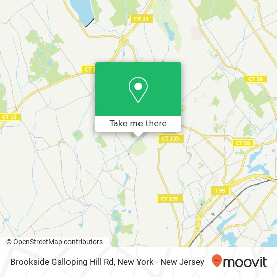 Mapa de Brookside Galloping Hill Rd